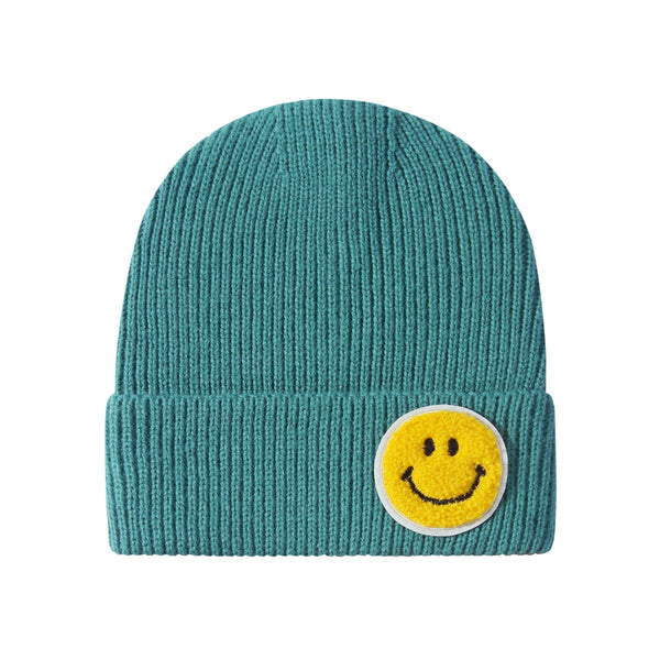 Casual Pastel Tones Yellow Smile Happy Face Beanie