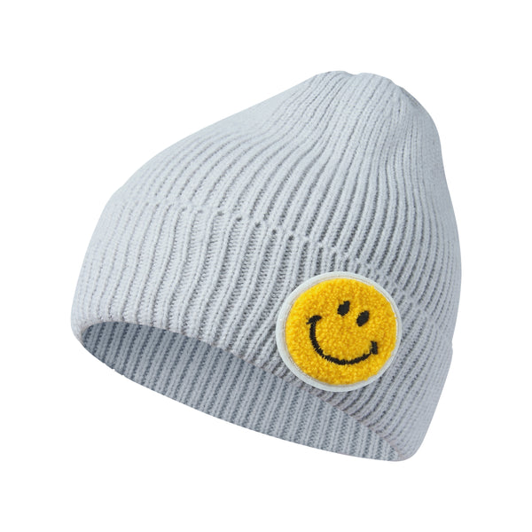 Casual Pastel Tones Yellow Smile Happy Face Beanie