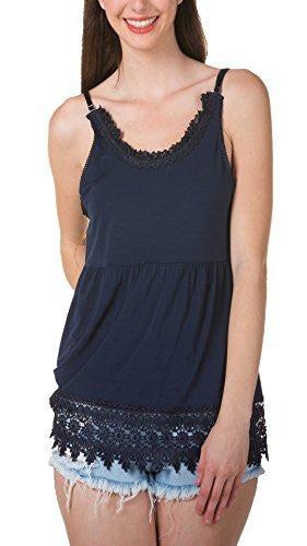 Women's Modal Lace Swing Camisole with adjustable straps - Shop Lev