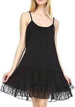 Women's Knit Flare Full Slip with 3 combo ruffle layers - Shop Lev