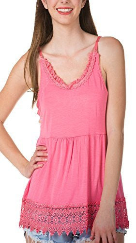 Women's Modal Lace Swing Camisole with adjustable straps - Shop Lev