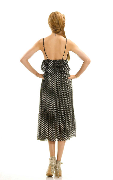 Chiffon Polka Dot Dress - Shop Lev