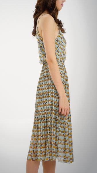 Butterfly Printed Midi Dress - Shop Lev