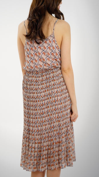 Butterfly Printed Midi Dress - Shop Lev