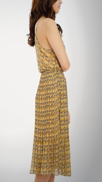 Butterfly Printed Midi Dress - Shop Lev