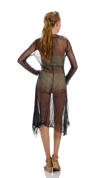 Mesh Long Sleeve Dress/Slip - Shop Lev