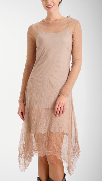Mesh Long Sleeve Dress/Slip - Shop Lev