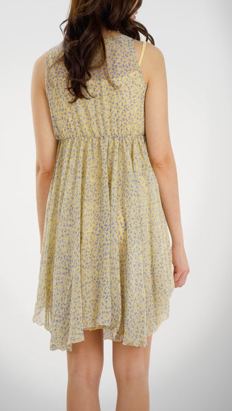 Mini Butterfly Printed Midi Dress - Shop Lev