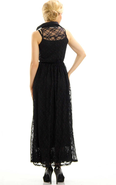 Lace Pullover Maxi Dress - Shop Lev