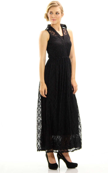 Lace Pullover Maxi Dress - Shop Lev