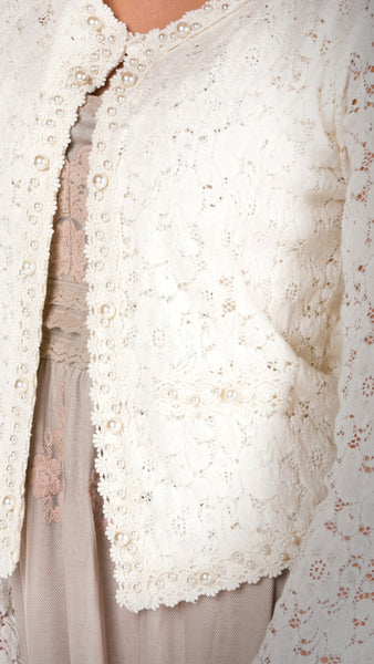 Cropped Lace Jacket - Shop Lev