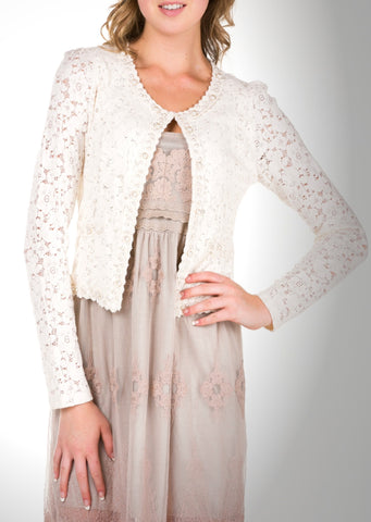 Cropped Lace Jacket - Shop Lev