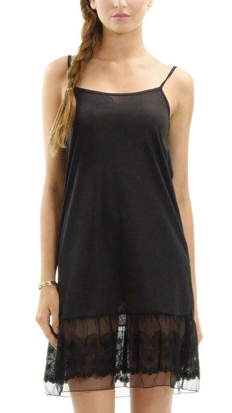 Women's Knit Full Slip with Circle Lace for Lengthening - Shop Lev