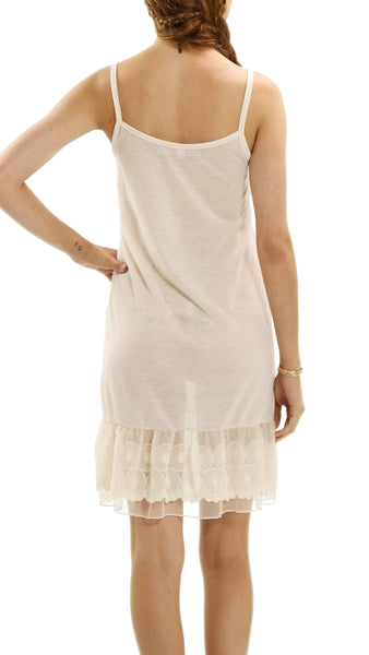 Women's Knit Full Slip with Circle Lace for Lengthening - Shop Lev