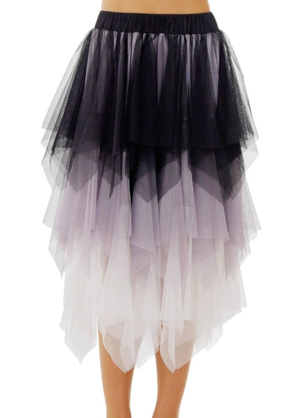 Layered Colors Tulle Skirt - Shop Lev