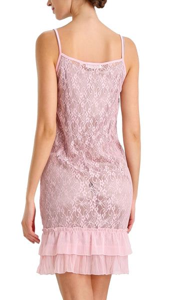 Melody See-through Baby-doll lace slip with ruffles - Shop Lev