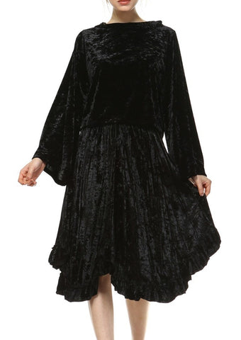Women's Velvet Swing Skirt - Shop Lev