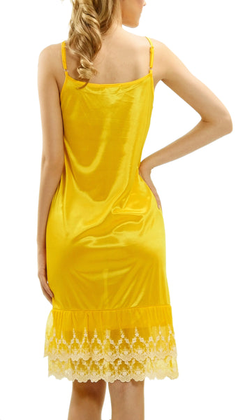 Women's Chandelier Double Lace Satin Full Slip