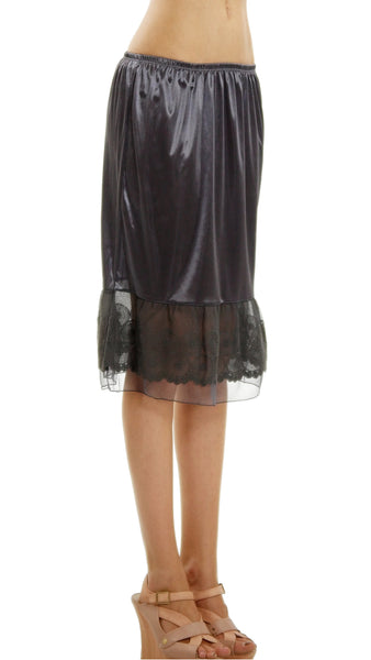 Women Circle Lace Satin Half Slip Skirt Extender - Shop Lev