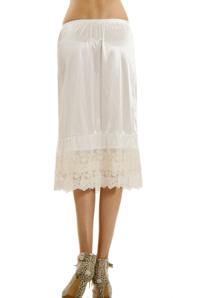 Melody extra length double lace half slip skirt extender - 24" length - Shop Lev