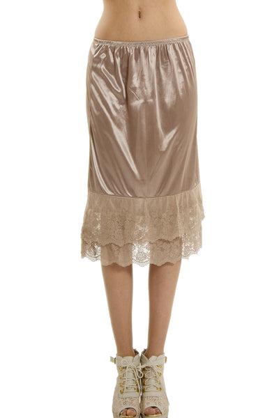 Melody extra length double lace half slip skirt extender - 24" length - Shop Lev