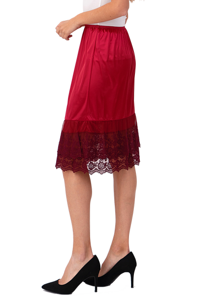 Melody extra length double lace half slip skirt extender - 24" length - Shop Lev