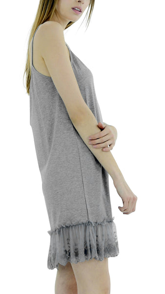 Women Lace Trim Modal Full Slip with Laced Neckline - Shop Lev