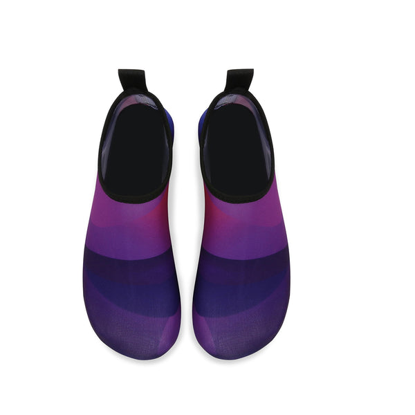 Men and Women a Slip On Barefoot Quick-Dry Beach Aqua Yoga Water Shoes (Layer/Purple)