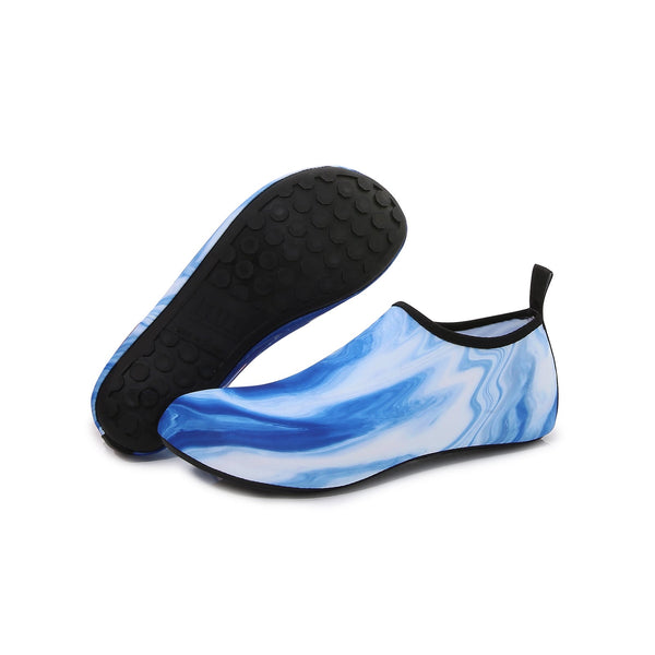 Men and Women a Slip On Barefoot Quick-Dry Beach Aqua Yoga Water Shoes (Ocean/Blue)