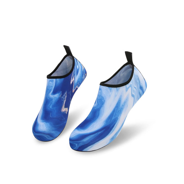Men and Women a Slip On Barefoot Quick-Dry Beach Aqua Yoga Water Shoes (Ocean/Blue)