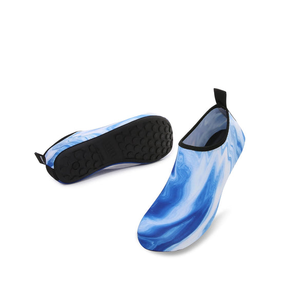 Men and Women a Slip On Barefoot Quick-Dry Beach Aqua Yoga Water Shoes (Ocean/Blue)