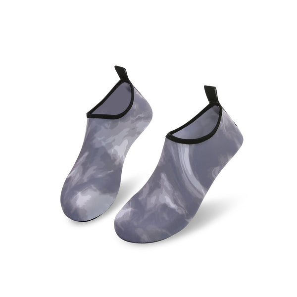 Men and Women a Slip On Barefoot Quick-Dry Beach Aqua Yoga Water Shoes (Fog/Grey)