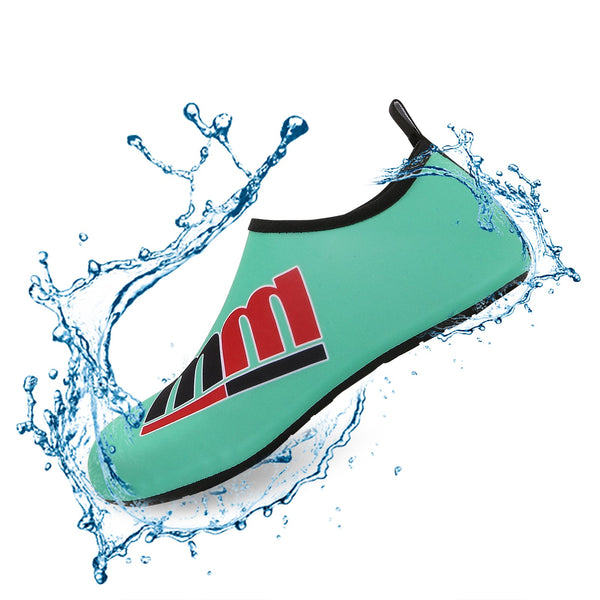 Men and Women a Slip On Barefoot Quick-Dry Beach Aqua Yoga Water Shoes (MM/Mint)