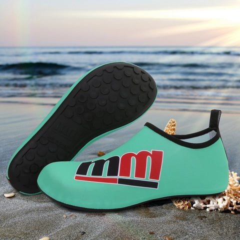 Men and Women a Slip On Barefoot Quick-Dry Beach Aqua Yoga Water Shoes (MM/Mint)