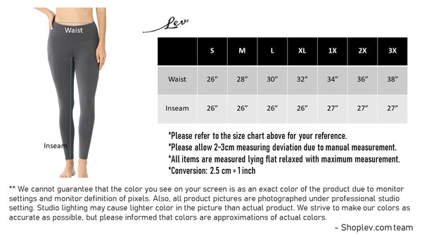 Women High Waist Wide Waistband Out Side Pocket Full Length Yoga Workout Cotton Leggings