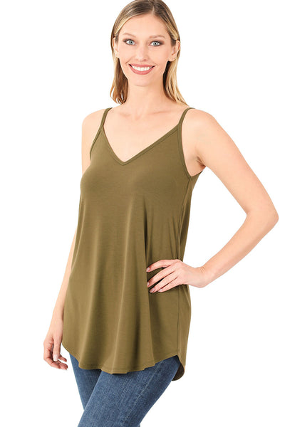 Women Reversible flare camisole tank top