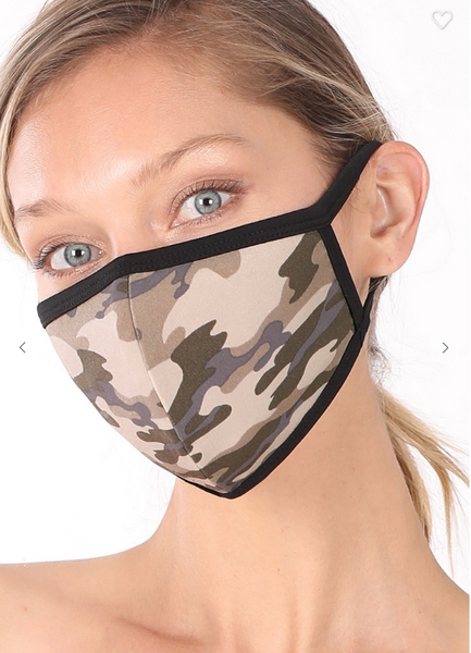 Various 6 Pack 3D Shape Washable Cotton Fashion Mask