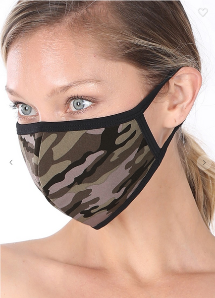 Various 6 Pack 3D Shape Washable Cotton Fashion Mask