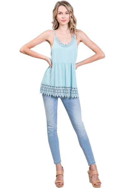 Women's Modal Lace Swing Camisole with adjustable straps - Shop Lev
