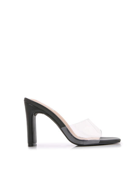 Single Braided Strap High Chunky Heeled Sandals