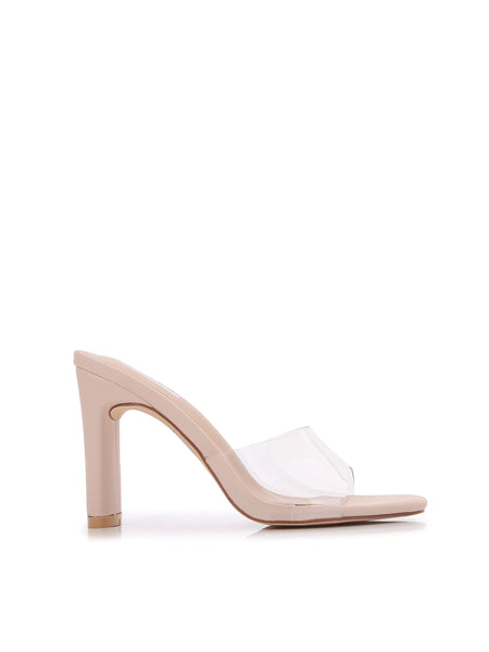 Single Braided Strap High Chunky Heeled Sandals