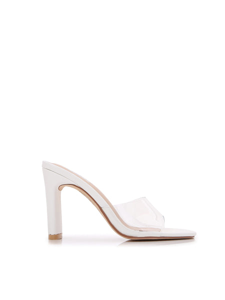 Single Braided Strap High Chunky Heeled Sandals