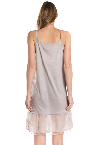 Women's Circle Lace Knit Full Slip with Adjustable Straps - Shop Lev