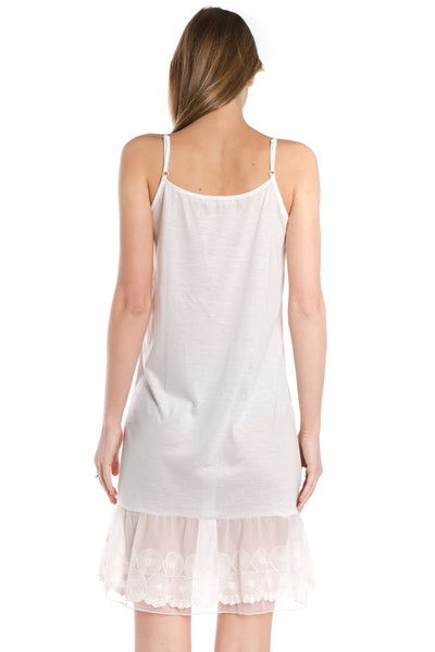Women's Circle Lace Knit Full Slip with Adjustable Straps - Shop Lev