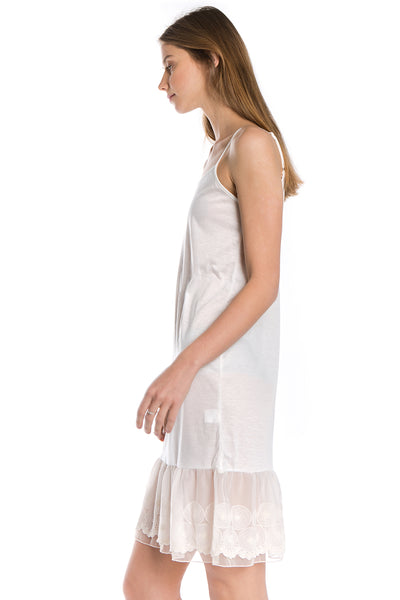 Women's Circle Lace Knit Full Slip with Adjustable Straps - Shop Lev