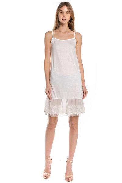 Women's Circle Lace Knit Full Slip with Adjustable Straps - Shop Lev